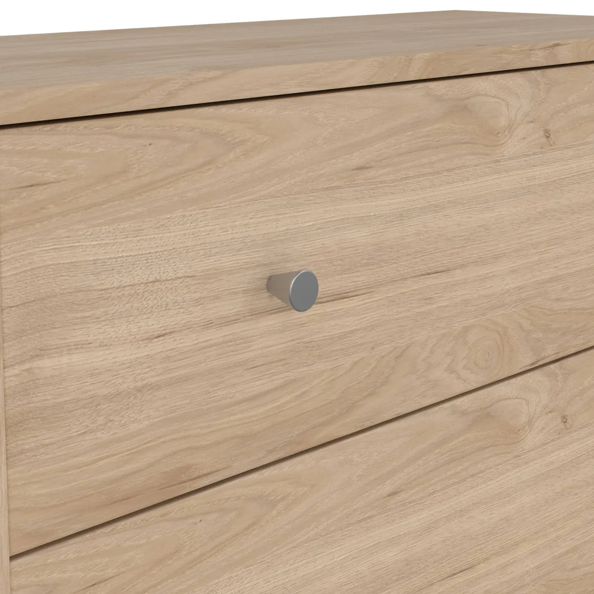 Cassettiera con maniglie rovere 72x108h cm - Contessa