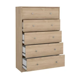 Cassettiera con maniglie rovere 72x108h cm - Contessa
