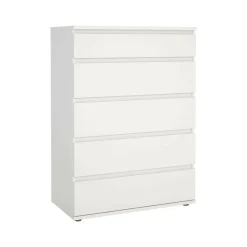 Cassettiere > Dmora Cassettiera elegante bianca 76x106h cm - Arriba Bianco