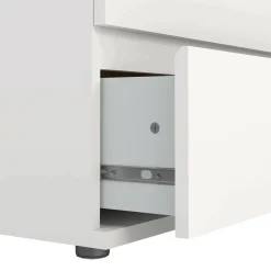 Cassettiere > Dmora Cassettiera elegante bianca 76x106h cm - Arriba Bianco