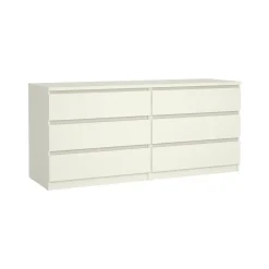 Cassettiera in legno bianca 153x70h cm - Aci