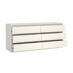 Cassettiera in legno bianca 153x70h cm - Aci