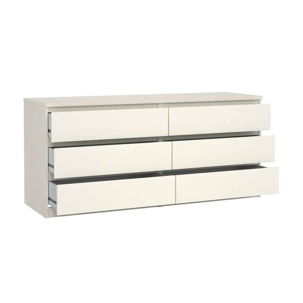 Cassettiera in legno bianca 153x70h cm - Aci
