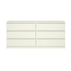 Cassettiera in legno bianca 153x70h cm - Aci
