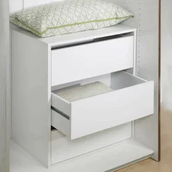 Cassettiera in legno bianca 51x70h cm - Adonino