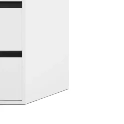 Cassettiera in legno bianca 51x70h cm - Adonino
