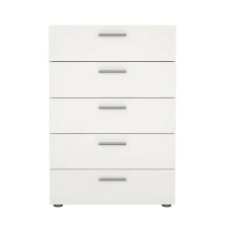 Cassettiera in legno bianca 70x102h cm - Haru