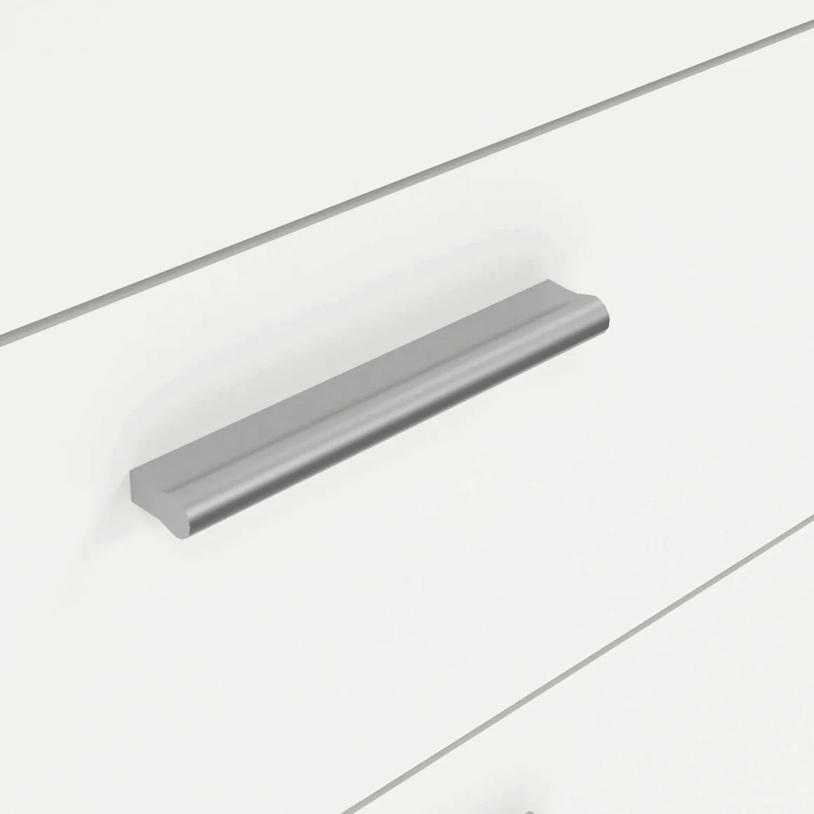 Cassettiera in legno bianca 70x102h cm - Haru