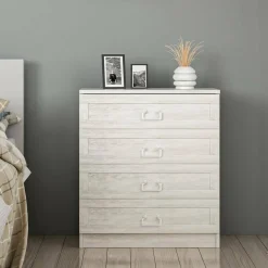 Cassettiera in legno bianca 72x42h cm - Vische