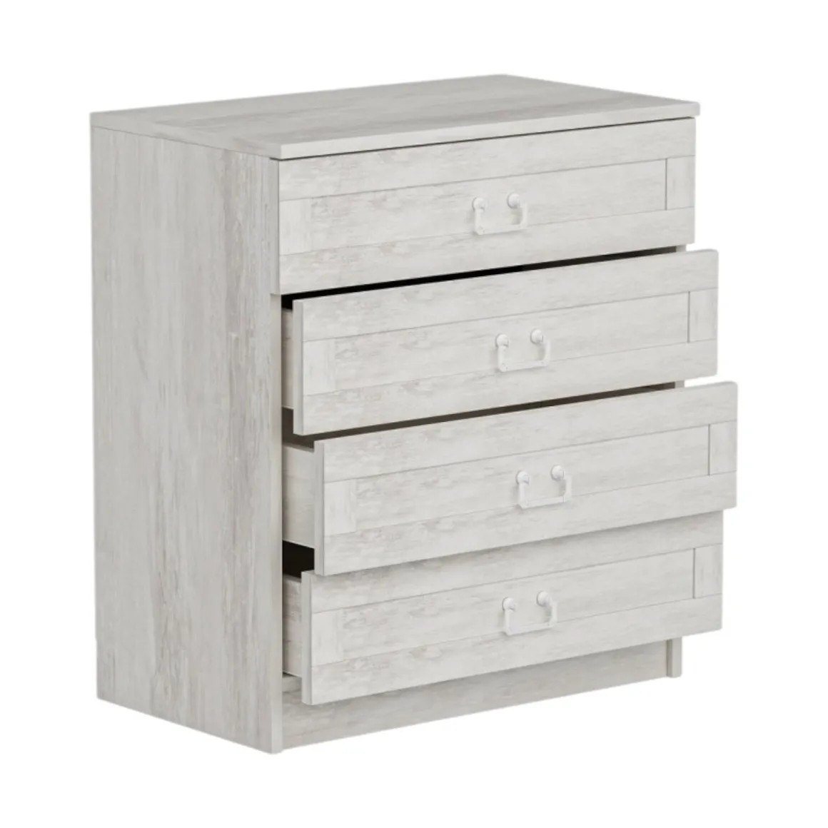 Cassettiera in legno bianca 72x42h cm - Vische