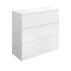 Cassettiera in legno bianca 82x82h cm - Loke