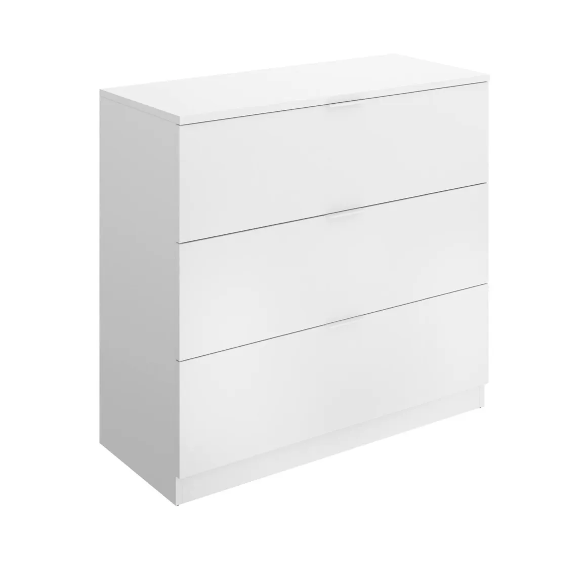 Cassettiera in legno bianca 82x82h cm - Loke