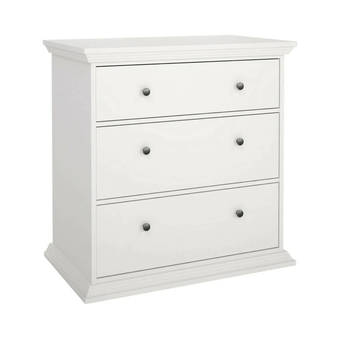Cassettiera in legno bianca 86x88h cm - Domeng
