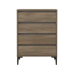 Cassettiera in legno marrone e antracite 72x98h cm - Adolphe
