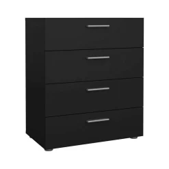 Cassettiera in legno nera 70x82h cm - Asam