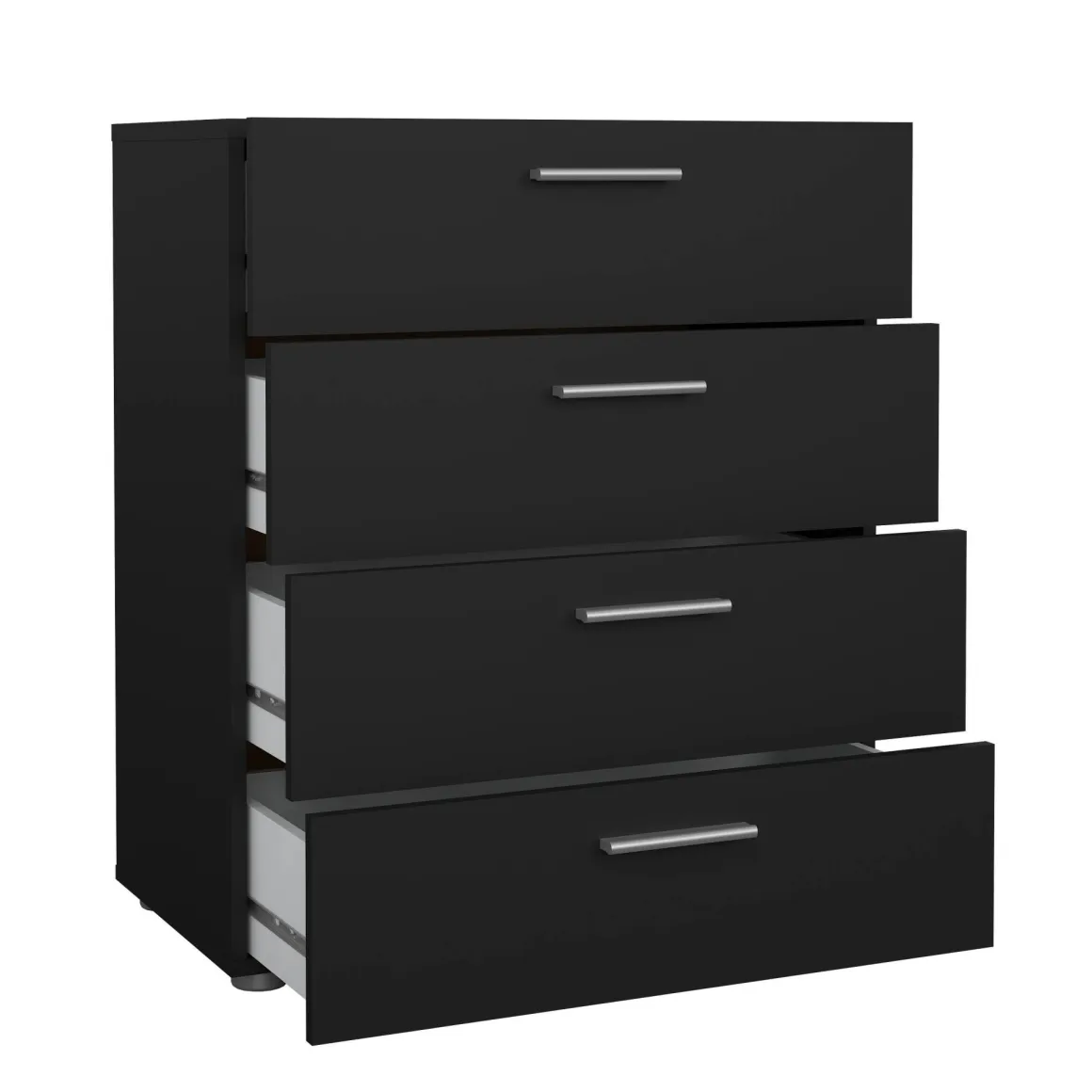 Cassettiera in legno nera 70x82h cm - Asam