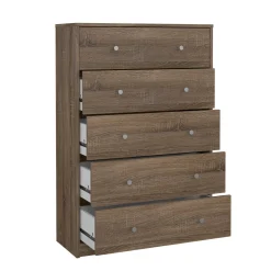 Cassettiere > Dmora Cassettiera in legno noce 72x108h cm - Contessa Marrone Noce