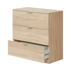 Cassettiera in legno rovere 77x80h cm - Garbino