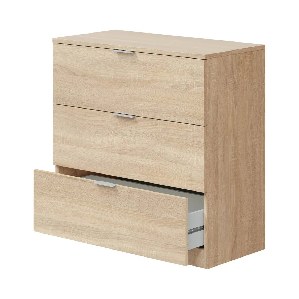 Cassettiera in legno rovere 77x80h cm - Garbino