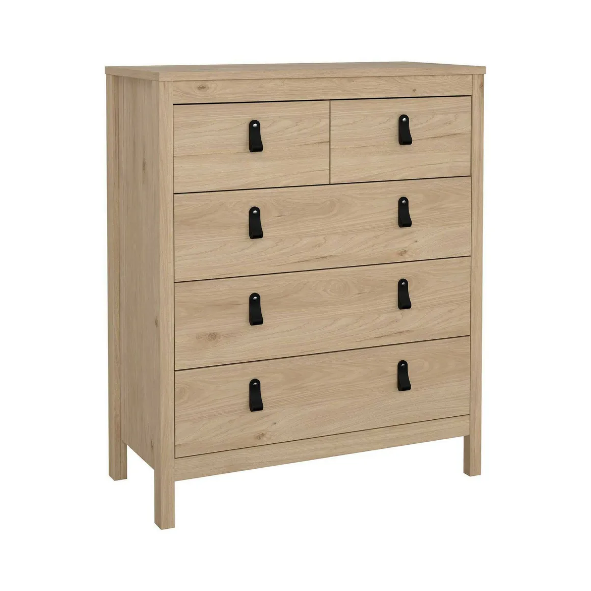 Cassettiera in legno rovere 82x98h cm - Nicholas