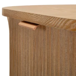 Cassettiera Marrone Ciliegio oro 3 Cassetti Effetto Invecchiato 81x47x82h cm, Apertura Scorrevole - Fama