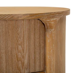 Cassettiera Marrone Ciliegio oro 3 Cassetti Effetto Invecchiato 81x47x82h cm, Apertura Scorrevole - Fama