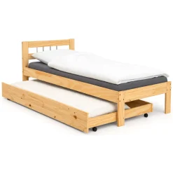 Cassettiere > Dmora Cassettiera un Cassetto Apertura Scorrevole 199x22x94h cm, Chiusura Scorrevole - Casape Marrone Rovere
