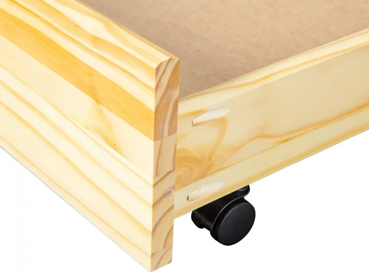 Cassettiere > Dmora Cassettiera un Cassetto Apertura Scorrevole 199x22x94h cm, Chiusura Scorrevole - Casape Marrone Rovere