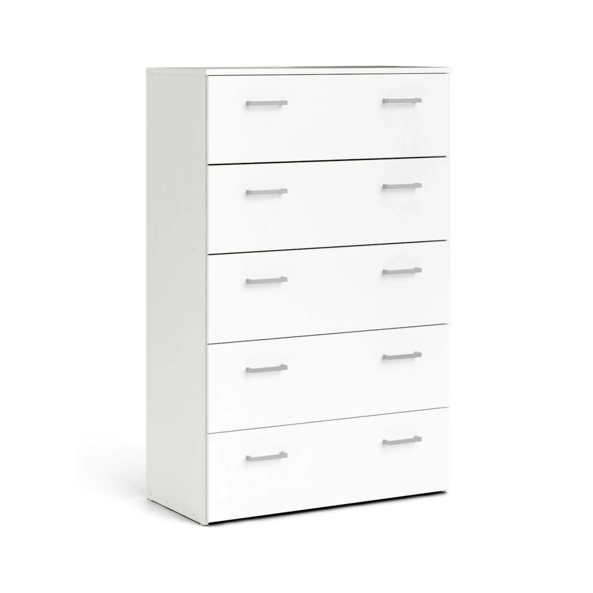 Cassettiere > Dmora Cassettiera minimal bianca 74x114h cm - Aikol Bianco