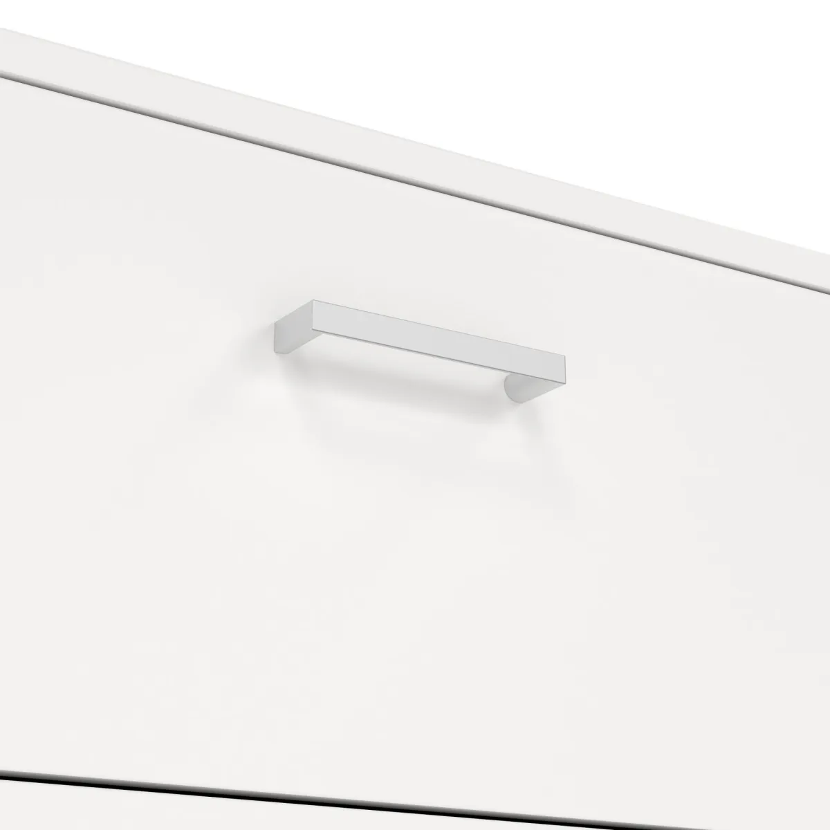Cassettiere > Dmora Cassettiera minimal bianca 74x114h cm - Aikol Bianco