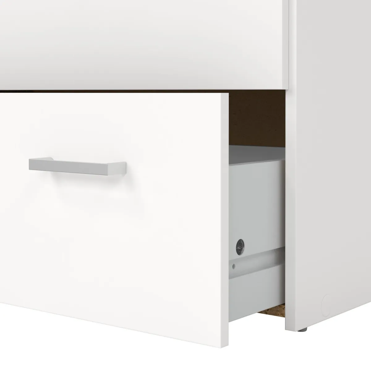 Cassettiere > Dmora Cassettiera minimal bianca 74x114h cm - Aikol Bianco