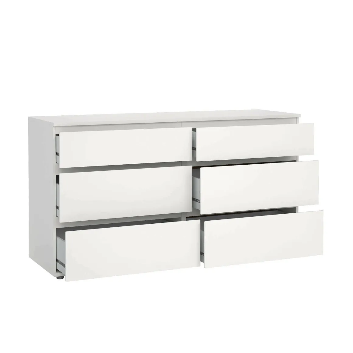 Cassettiere > Dmora Cassettiera moderna bianca 40x106h cm - Abelarda Bianco