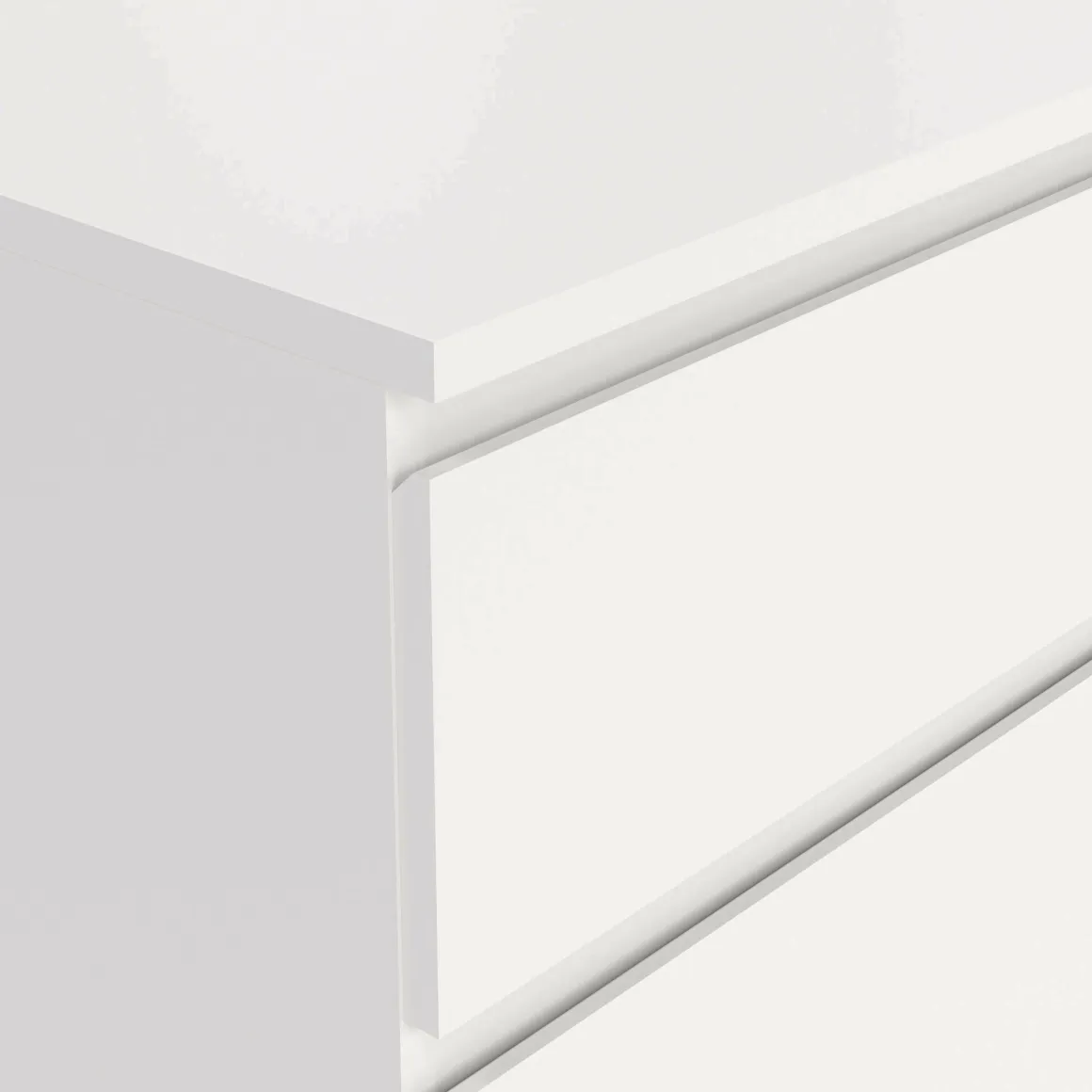Cassettiere > Dmora Cassettiera moderna bianca 40x106h cm - Abelarda Bianco
