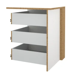Cassettiera moderna bianca 57x69h cm - Giacarta