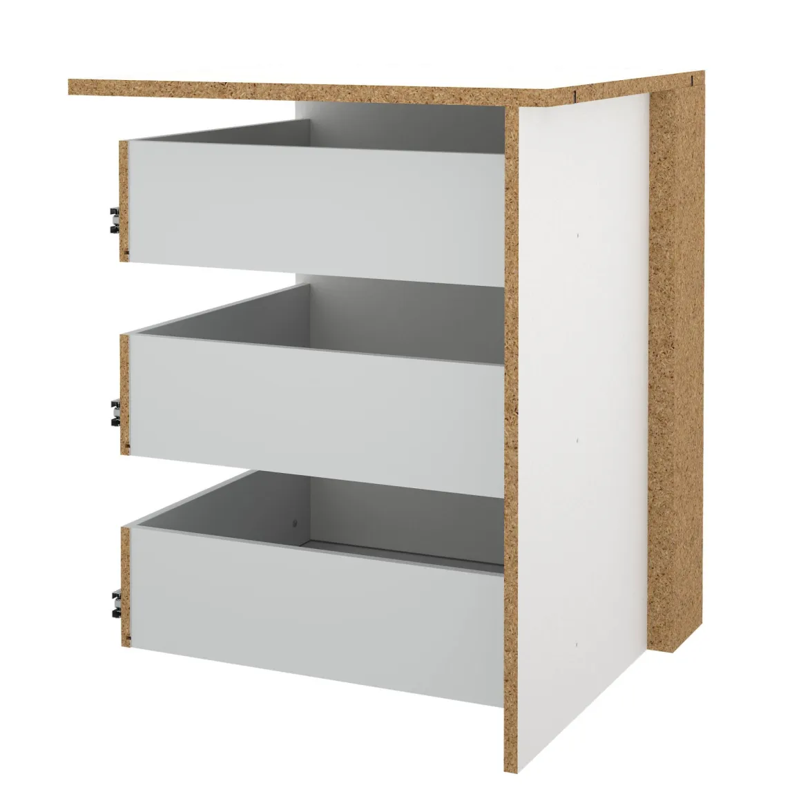 Cassettiera moderna bianca 57x69h cm - Giacarta