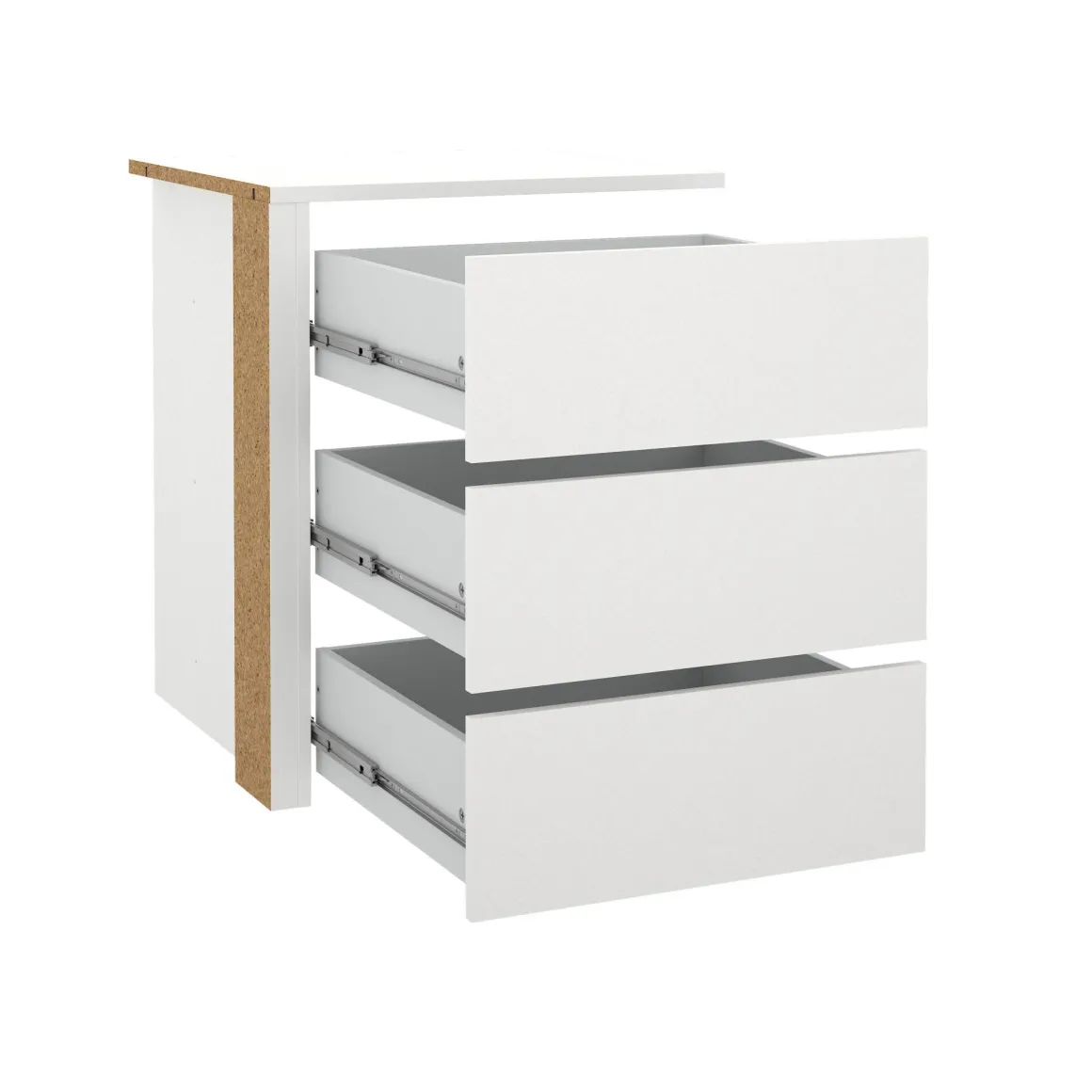 Cassettiera moderna bianca 57x69h cm - Giacarta