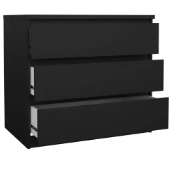 Cassettiera moderna nera 77x68h cm - Kajiki