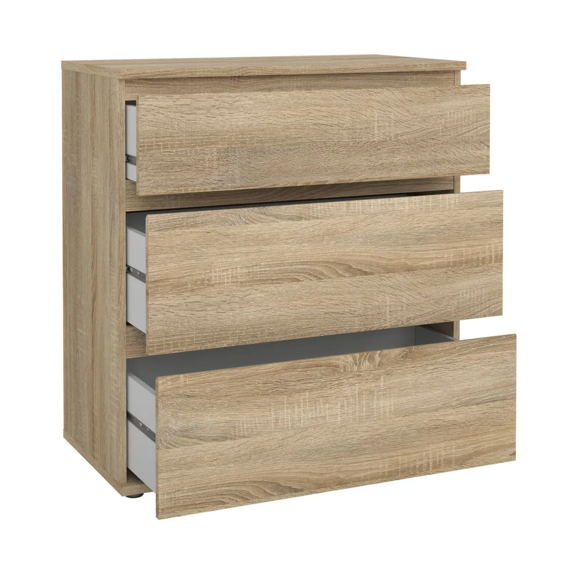 Salotto|Camera Da Letto > Dmora Cassettiera moderna quercia 80x90h cm - Apricale Marrone Quercia
