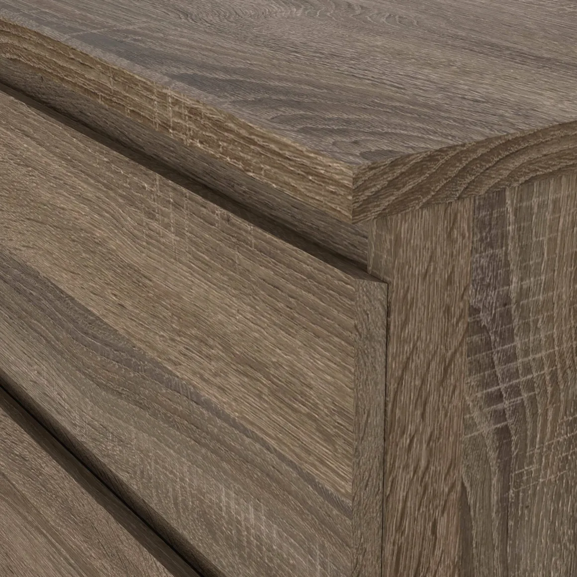 Cassettiera moderna rovere 76x111h cm - Lucy