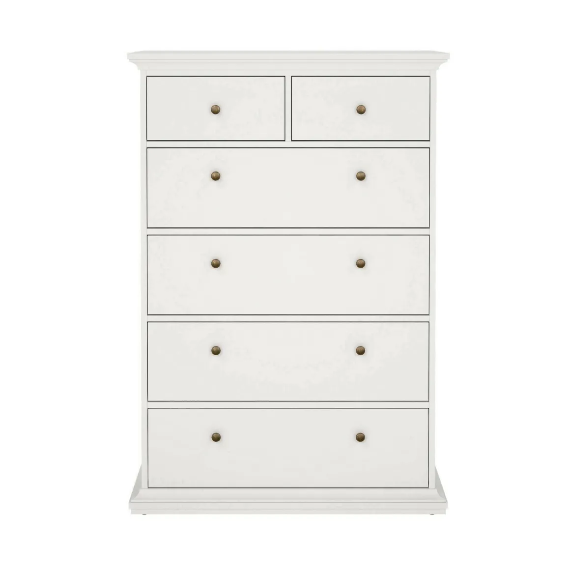 Cassettiera rustica bianca 96x139h cm - Gaetana