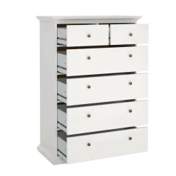 Cassettiera rustica bianca 96x139h cm - Gaetana
