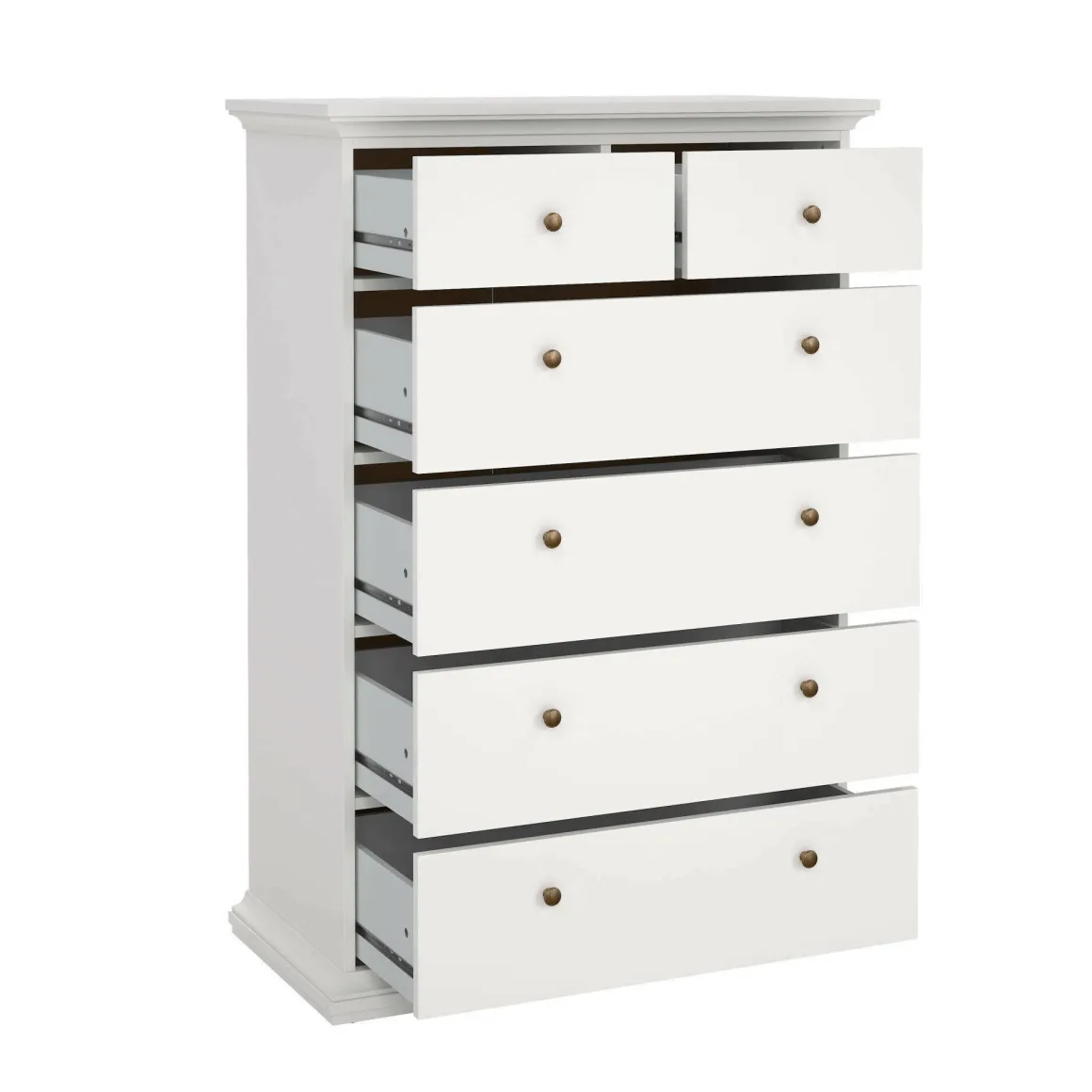 Cassettiera rustica bianca 96x139h cm - Gaetana