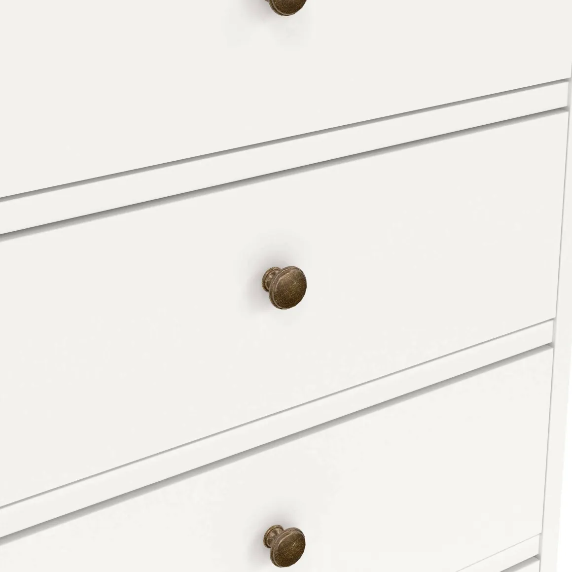 Cassettiera rustica bianca 96x139h cm - Gaetana