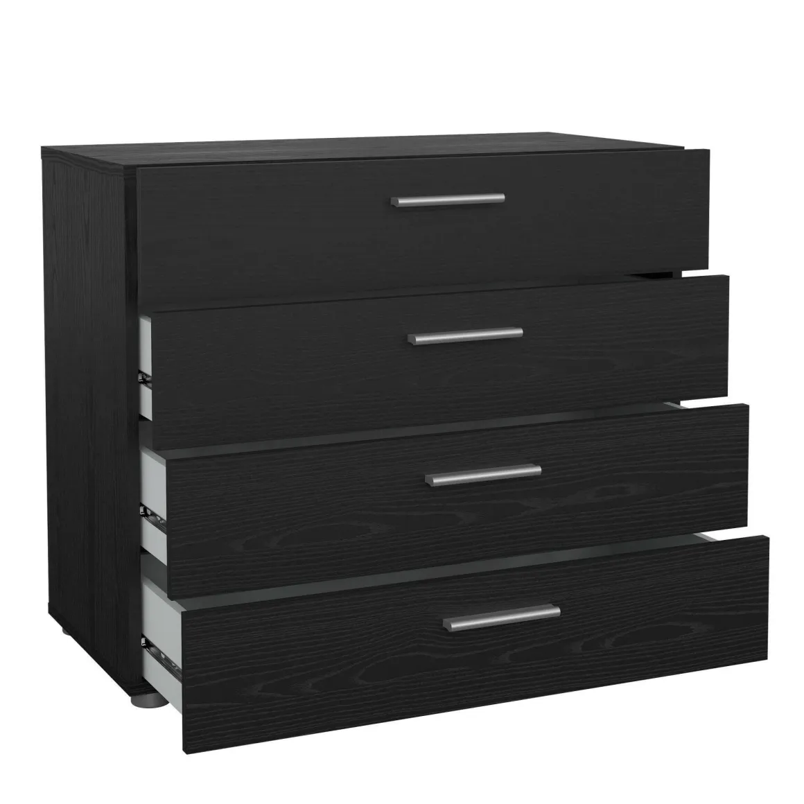 Cassettiera salvaspazio nera 80x68h cm - Arwen