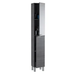 Bagno|Lavanderia > Dmora Colonna 2 ante 30x182h cm - Ark Grigio Cenere