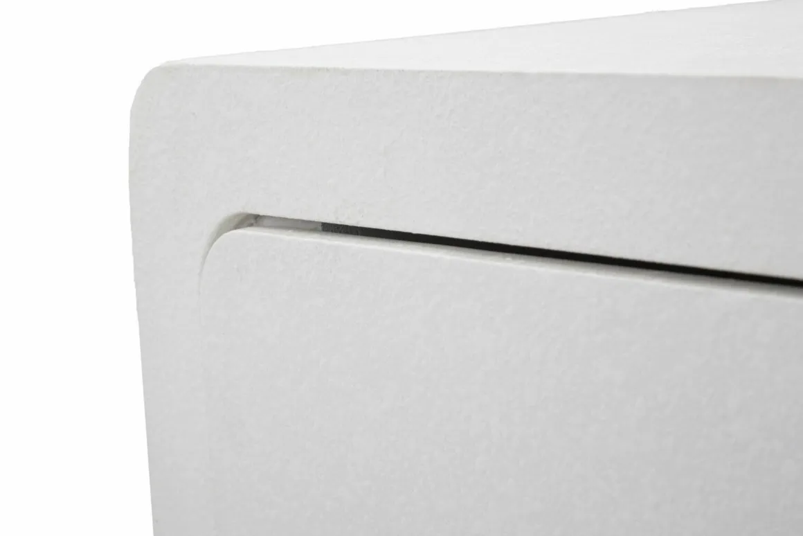 Comodino 1 anta bianco e oro 50x32x50h cm - Suze
