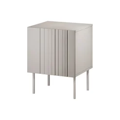 Comodino Beige Cassetti un Ripiano 59x42x44.5h cm, Un'anta - Russi
