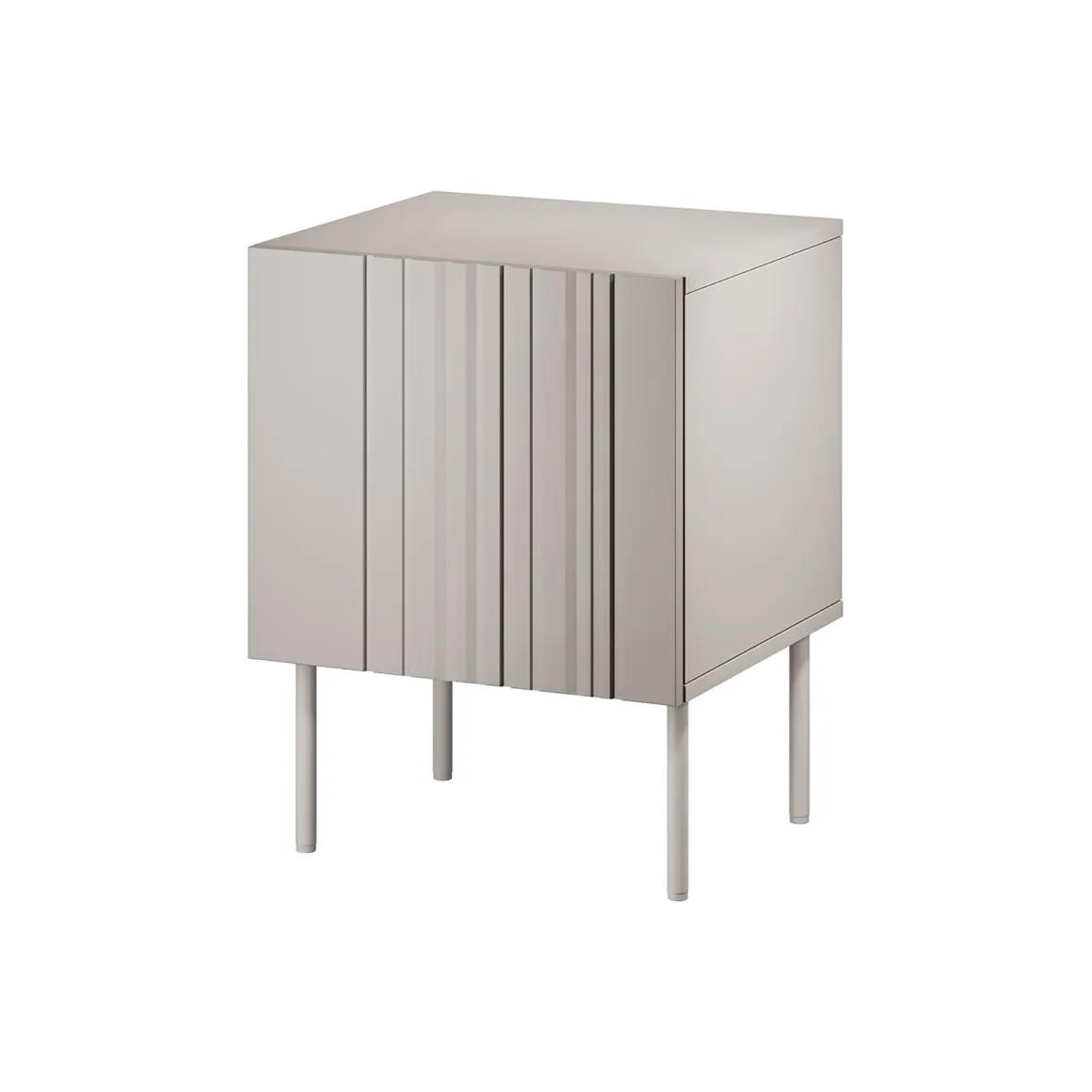 Comodino Beige Cassetti un Ripiano 59x42x44.5h cm, Un'anta - Russi