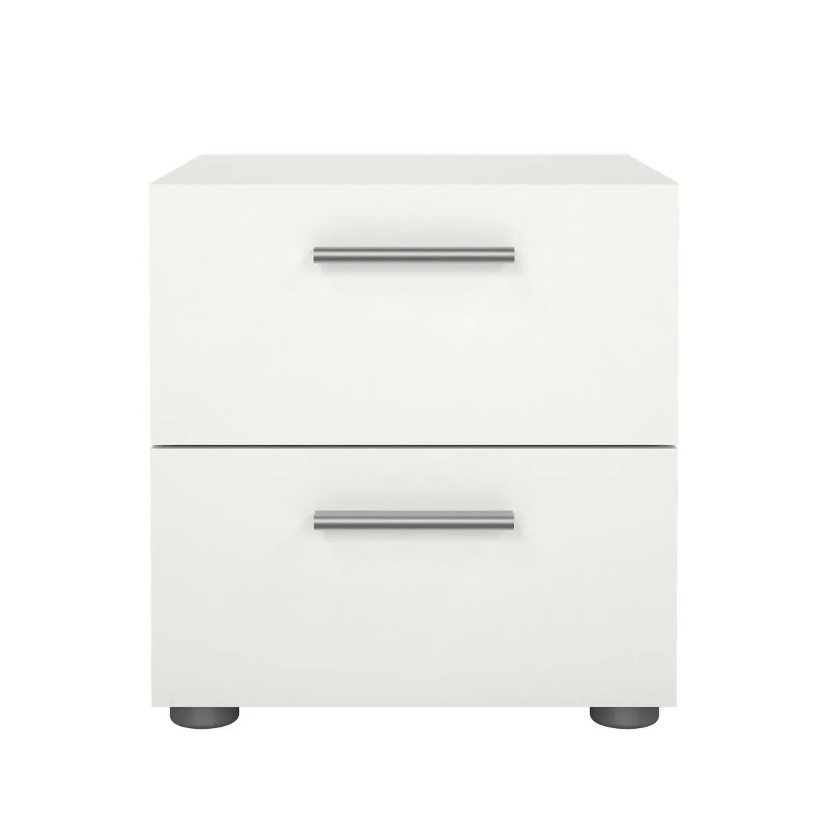 Comodini > Dmora Comodino 2 cassetti 40x40x42h cm - Apolla Bianco