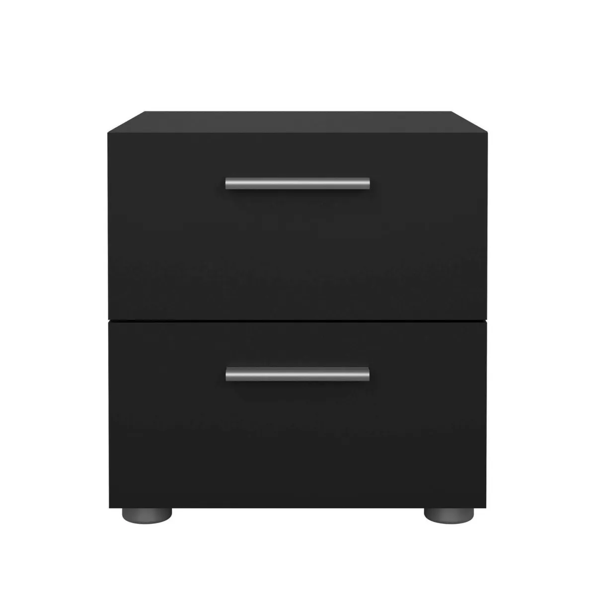 Comodini > Dmora Comodino 2 cassetti 40x40x42h cm - Apolla Nero
